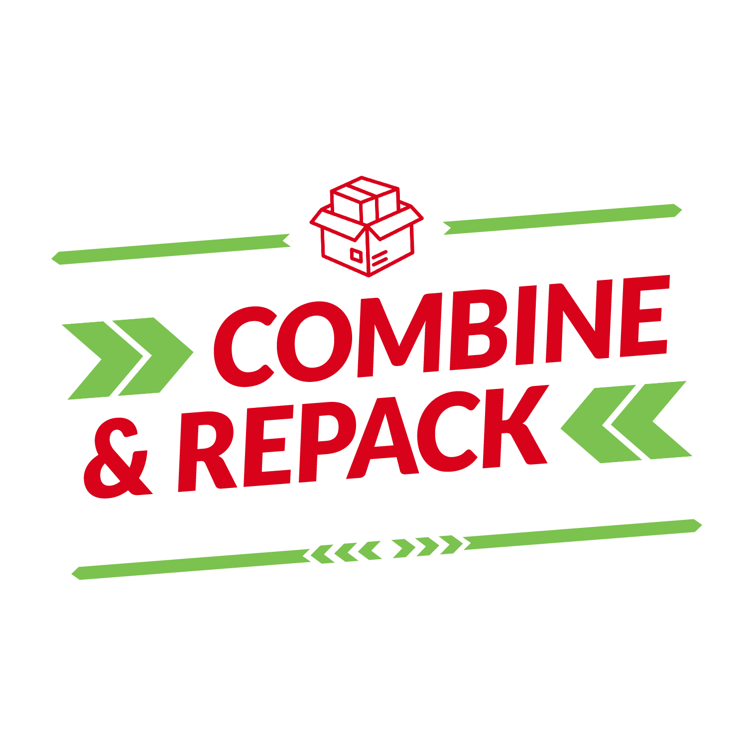 combine parcels in big box